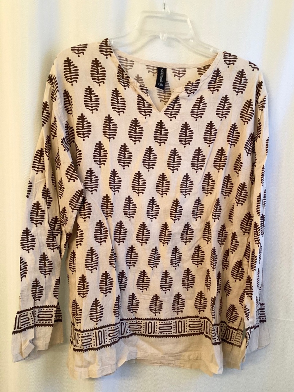 Sacred Threads… tunic top, lightweight, one size